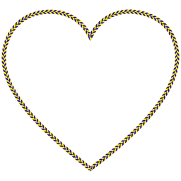 Checkered Heart SVG Vector